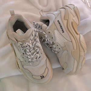 Balenciaga white triple s sneakers